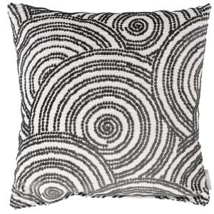 Antracitszürke párna ZUIVER RINGS 45 x 45 cm