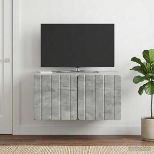 Fali TV szekrény 59,5 x 41 x 30 cm Betonszürke Szerelt Fa