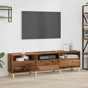 TV szekrény 150 x 30 x 45 cm Öreg fa Szerelt Fa