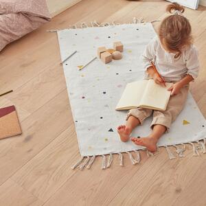 Bézs pamut szőnyeg Kave Home Miris 65 x 110 cm