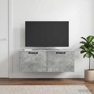 Fali TV szekrény Betonszürke 78,5 x 31 x 30 cm Szerelt Fa