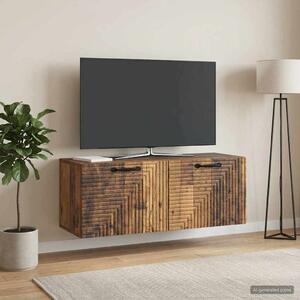 Fali TV szekrény Antik Fa 78,5 x 31 x 30 cm Szerelt Fa
