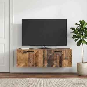 Fali TV szekrény Antik Fa 98 x 31 x 30 cm Szerelt Fa