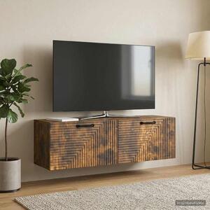 Fali TV szekrény Füstös Tölgy 98 x 31 x 30 cm Szerelt Fa