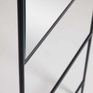 Fekete fém állótükör Kave Home Norland 55 x 166 cm
