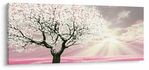 Rózsaszín fa képe (120x50 cm)