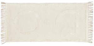 Bézs pamut szőnyeg Kave Home Bernabela 70 x 140 cm