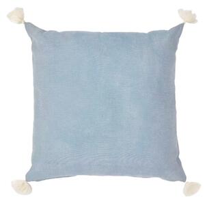 Kék pamut párnahuzat Kave Home Adhara 45 x 45 cm