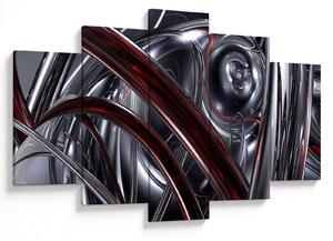 Szürke absztrakció kép (150x105 cm)