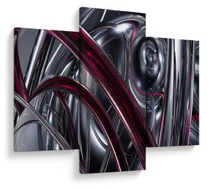 Szürke absztrakció kép (90x60 cm)