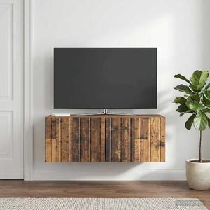 Fali TV szekrény 78,5 x 41 x 30 cm Antik Fa Szerelt Fa