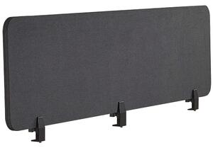 Sötétszürke Asztali Térelválasztó Panel 180 x 40 cm WALLY