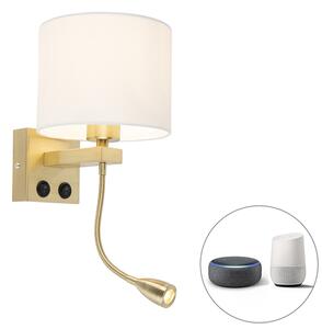Intelligens arany fali lámpa fehér búrával Wifi A60-mal - Brescia