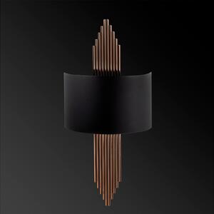 Design fali lámpa Daishiro fekete / réz