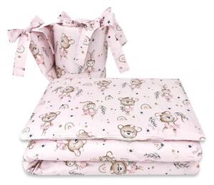 Baby Shop 3 részes ágynemű garnitúra - Kis balerina rózsaszín