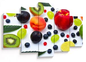 Vízcseppekkel ellátott gyümölcs képe (150x105 cm)