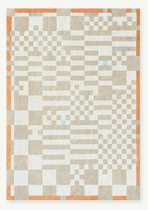 CHESS GREYHOUND 2075 síkszövött bézs szőnyeg 140x200 beige-barna