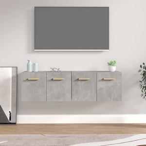2 db betonszürke szerelt fa faliszekrény 60x36,5x35 cm