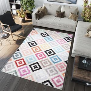 TOSCANA Modern szőnyeg színes mintával Szélesség: 80 cm | Hossz: 150 cm