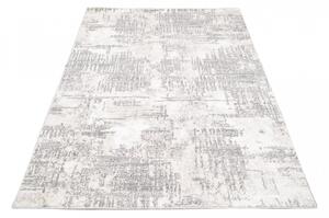 ARIA Dizájnos krémszínű szőnyeg szürke mintával Szélesség: 80 cm | Hossz: 150 cm