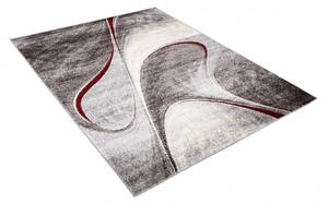 PETRA Modern dizájnos barna szőnyeg absztrakt mintával Szélesség: 120 cm | Hossz: 170 cm