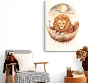 Kép álmodozó oroszlán