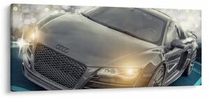 Audi autó képe - szürke (120x50 cm)