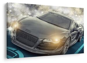 Audi autó képe - szürke (90x60 cm)