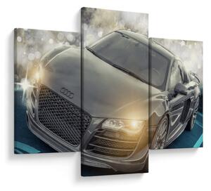 Audi autó képe - szürke (90x60 cm)