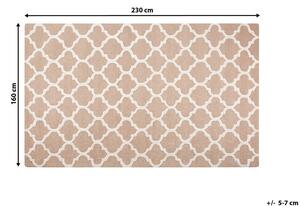 Elegáns és modern mintás szőnyeg bézs 160x230 cm ERBAA