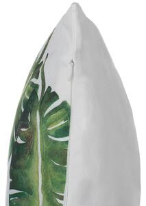 Fehér és zöld díszpárna kétdarabos szettben 45 x 45 cm DIANELLA