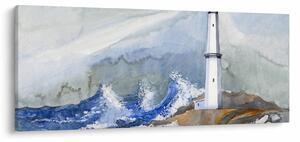 Világítótorony festményének képe (120x50 cm)