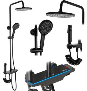 Zuhanyszett REA Savio Led Black