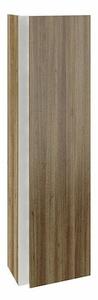 Fürdőszobaszekrény magas Ravak 10° 45x29x160 cm sötét dió X000000753