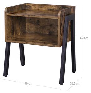 Éjjeliszekrény / oldalsó asztal - Vasagle Loft