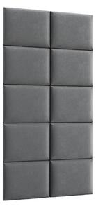 Kárpitozott panel szett 10 db. Quadra 100x200 cm (szürke)
