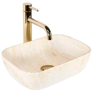 Pultos mosdó Rea BELINDA MINI TRAVERTINE MATT