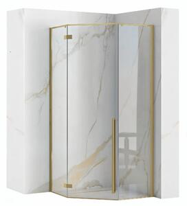 Zuhanykabin DIAMOND 90x90 BRUSH GOLD