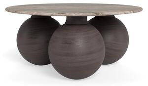 Dohányzóasztal Norsica 1082, Anyagok, 42cm, Barna, Szürke márvány, Mangó