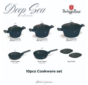 BerlingerHaus 10 részes edénykészlet Deep Sea Collection(BH/8381)