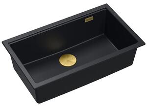 Gránit mosogató Logan 110 Black