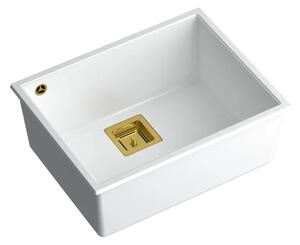 Gránit mosogató DAVID 50 White