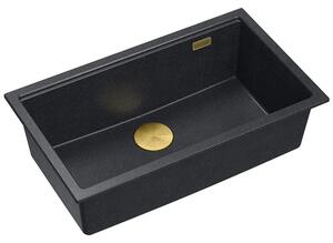 Gránit mosogató Logan 110 Black Metallic