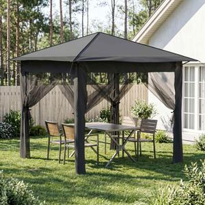 Kerti Pavilon 4 Oldalfallal 2,6 x 2,6 m
