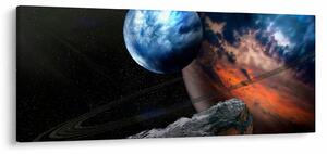 Egy bolygó képe az űrben (120x50 cm)