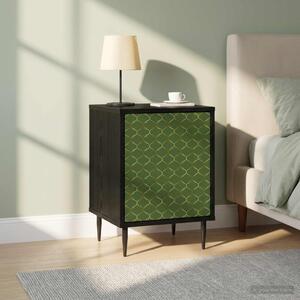 Éjjeliszekrény GELEEN 2 db Fekete Tölgy 36 x 33 x 51 cm