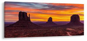 Kép - Emlékmű - völgy Arizonában (120x50 cm)
