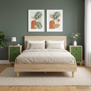 Éjjeliszekrény GELEEN 2 db Sonoma Tölgy 36 x 33 x 60 cm