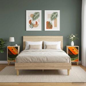 Éjjeliszekrény BONN 2 db Sonoma Tölgy 36 x 33 x 60 cm