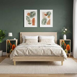 Éjjeliszekrény ZAANDAM 2 db Sonoma Tölgy 36 x 33 x 60 cm